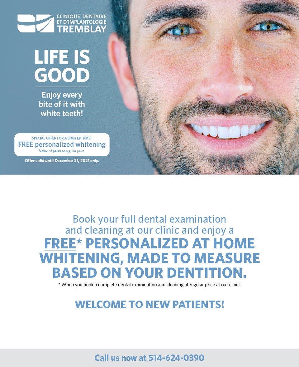 Whitening Promotion - Welcome to our new patients