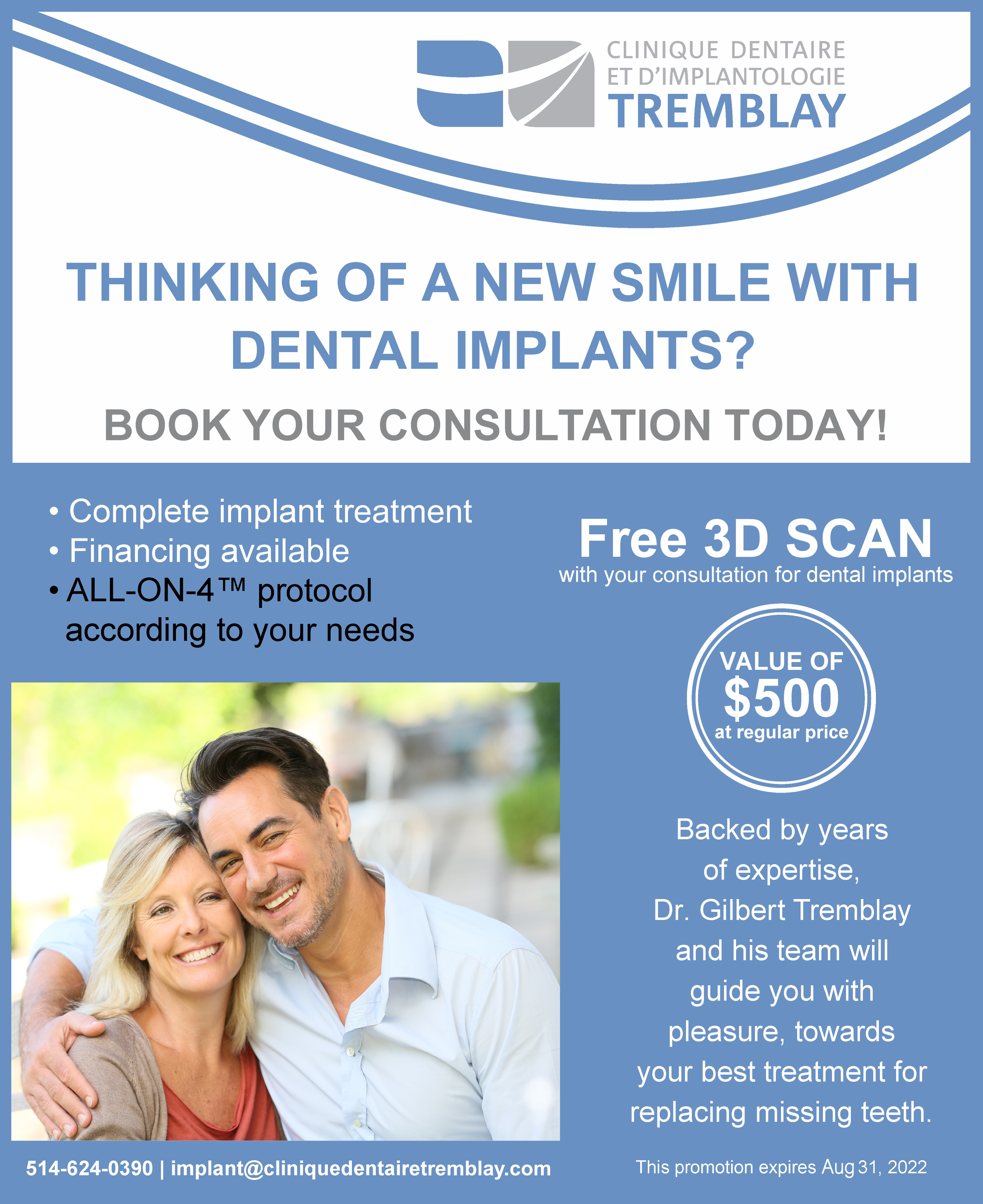 Promotion for dental implants